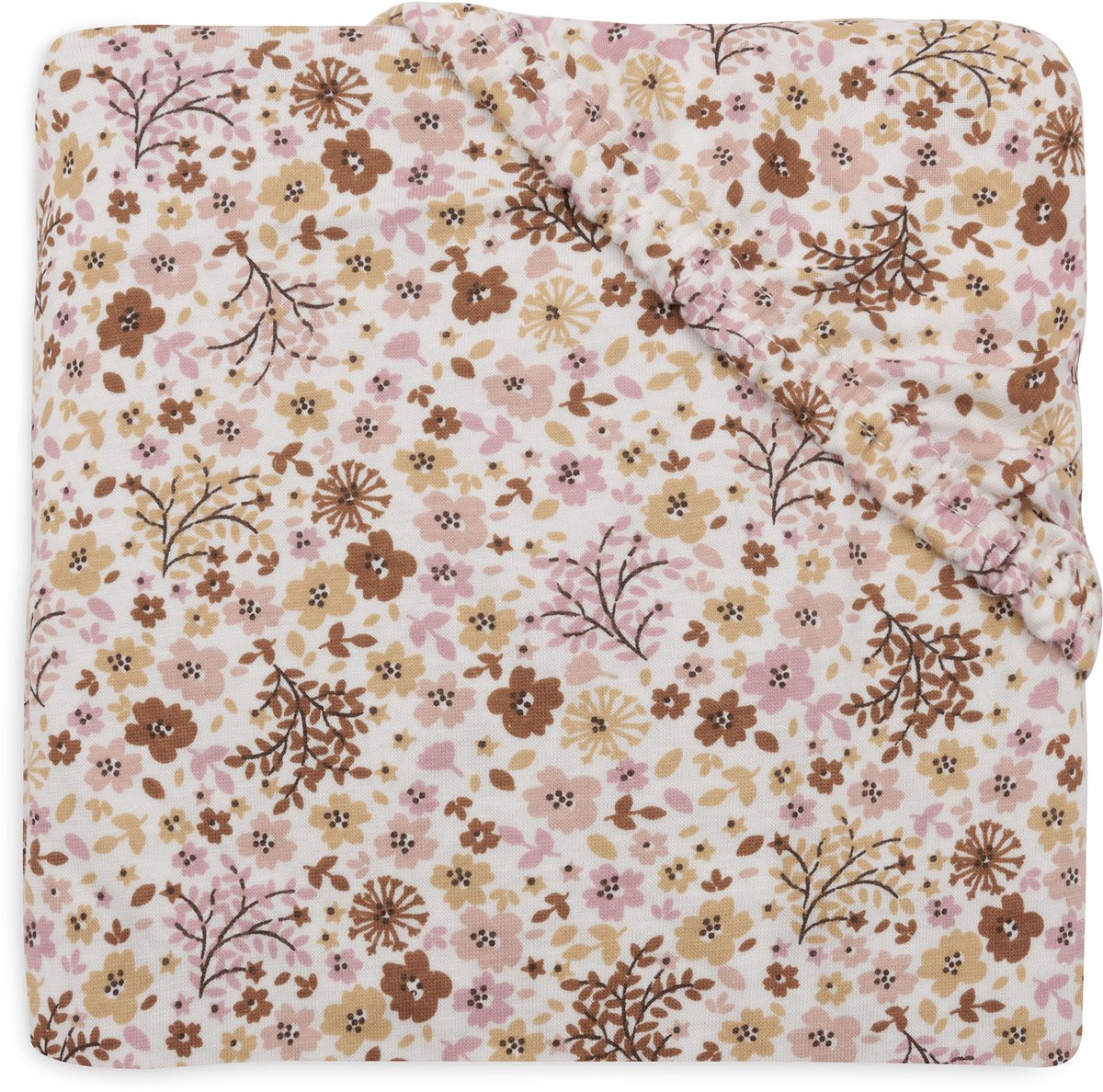 Drap housse Jollein pour lit - 70 75x140 150cm - jersey - fées des fleurs