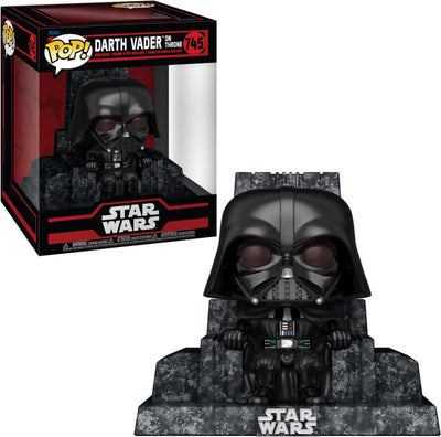 Funko star wars dark vador sur le trône (pop! deluxe) figurine en vinyle 745 pop! multicolore