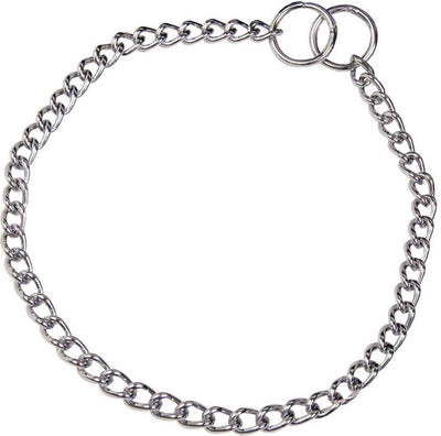Collier pour chien Hs Sprenger argent 2,5 mm torsadé à gauche (50 cm)