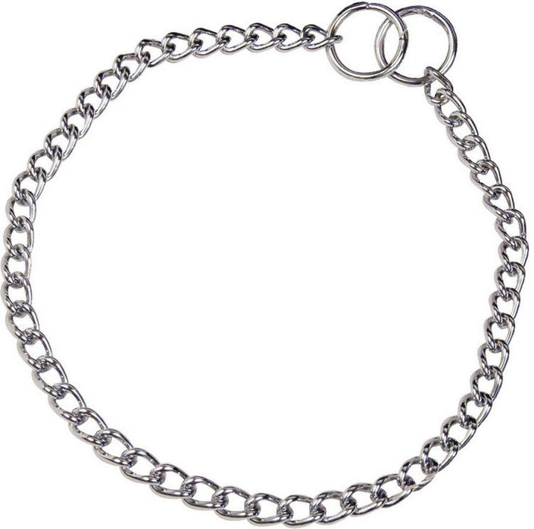 Collier pour chien Hs Sprenger argent 2,5 mm torsadé à gauche (50 cm)