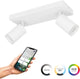 Spot intelligent Eglo connect.z melitello-z - led - 25 cm - blanc - lumière blanche rgb réglable - dimmable - zigbee