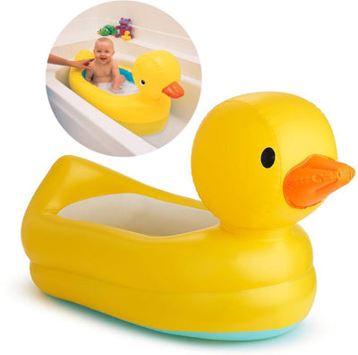 Baignoire pour bébé Munchkin - Baignoire canard White Hot™ - Baignoire gonflable pour bébé - en forme de canard en caoutchouc - change de couleur avec la température ! - à partir de 6 mois - 79 cm x 48 cm