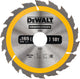 Lame de scie circulaire Dewalt pour le bois | construction | ø 165mm trou d'axe 30mm 18t - dt1936-qz