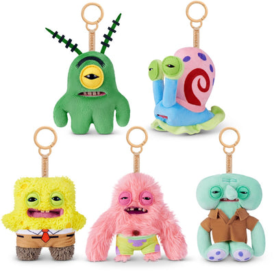 Assortiment de porte-clés sous licence Fuggler Bob l'éponge de 12,7 cm par Zuru