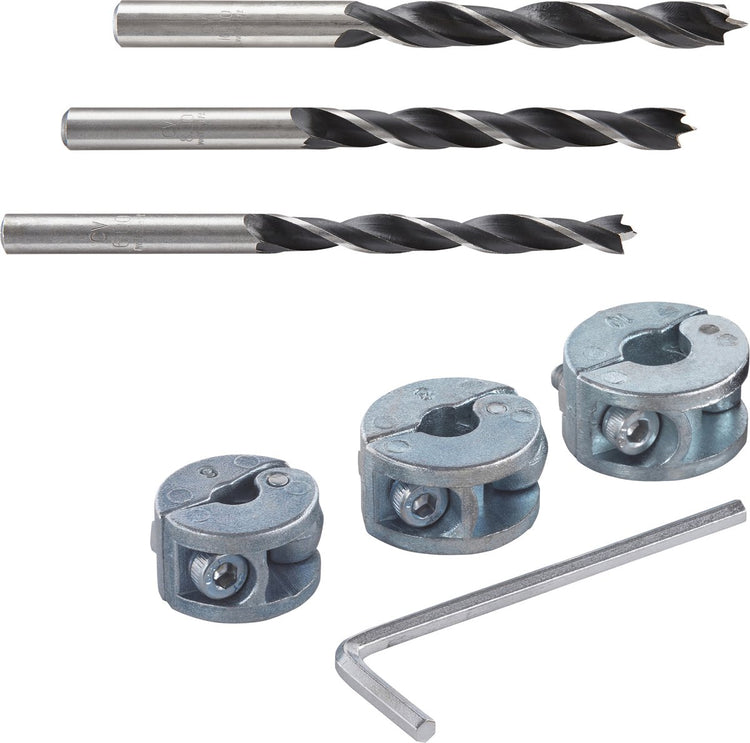 Wolfcraft - kit de démarrage pour perceuses avec limitation de profondeur - 8639000