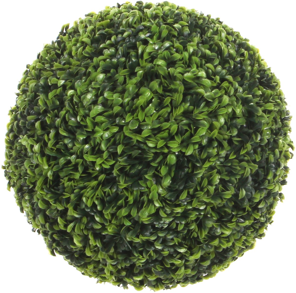 Mica décorations plante artificielle boule de buis - feuille de thé - vert - d37 cm - résistant aux UV - plante de buis - boule de buis