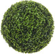 Mica décorations plante artificielle boule de buis - feuille de thé - vert - d37 cm - résistant aux UV - plante de buis - boule de buis