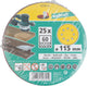 Wolfcraft - papier de verre grain 60 - 115 mm - 25 pièces - pour ponceuses - Fixation Velcro - 2270100