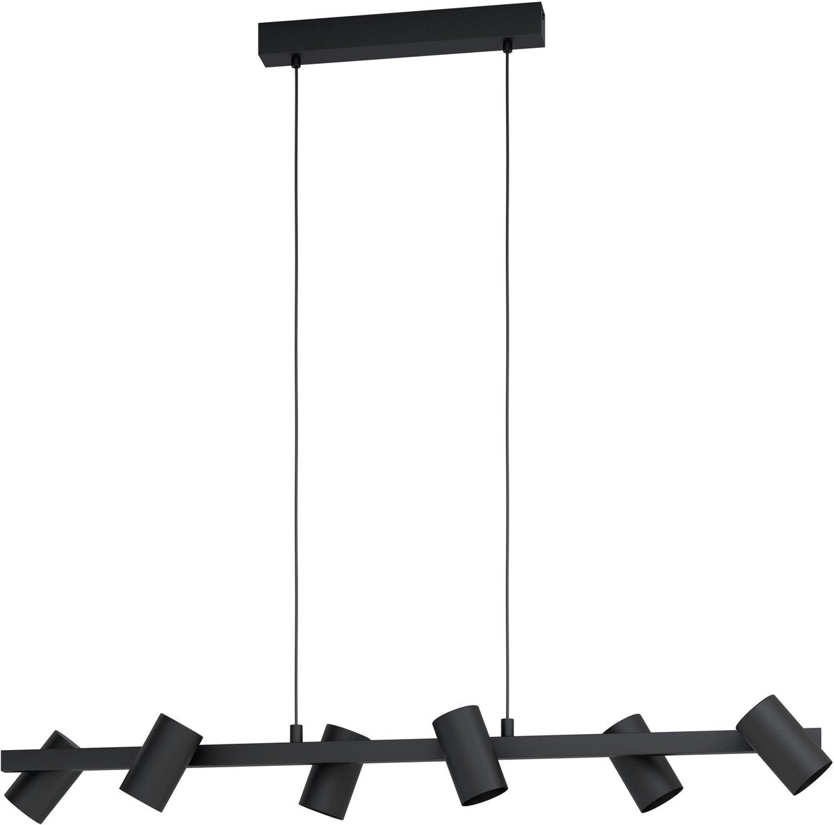 Suspension Eglo gatuela 1 - e14 - 116 cm - noire