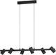 Suspension Eglo gatuela 1 - e14 - 116 cm - noire