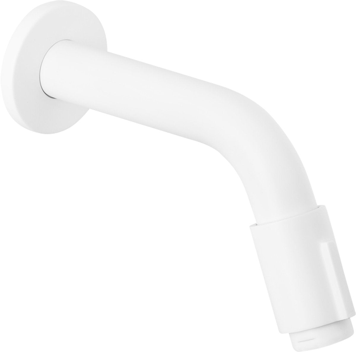 Robinet mural Differnz - eau froide - robinet de lavabo - 11 cm - blanc mat
