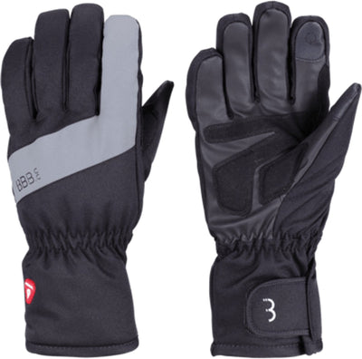 Bbb cycling subzero gants de cyclisme doigts complets hiver - gants de vélo thermiques imperméables coupe-vent - écran tactile - noir - taille s - bwg-34