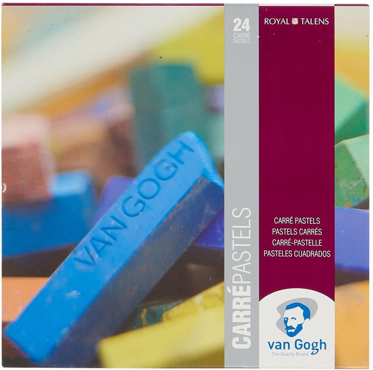 Van Gogh carre pastel set 24 couleurs semi-tendres carre pastels craie pastel