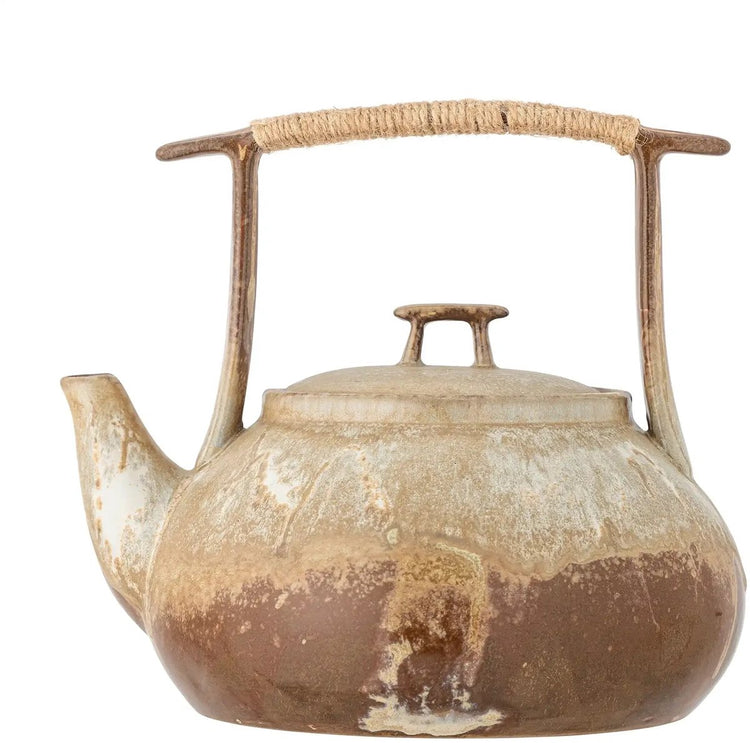 Théière Bloomingville faïence marron ikigai