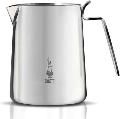 Pichet à lait Bialetti Elegance 750 ml – Pichet à mousse de lait en acier inoxydable – Pichet barista professionnel – Pour latte art – Passe au lave-vaisselle