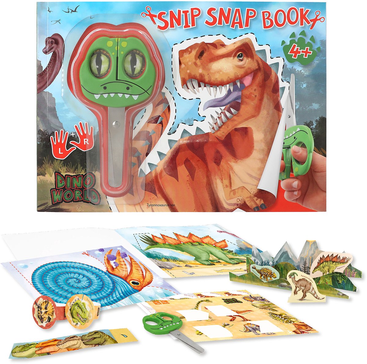 Depesche - dino world snip snap book - livre d’artisanat