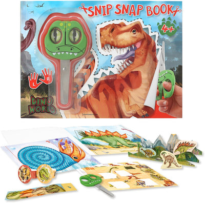Depesche - dino world snip snap book - livre d’artisanat