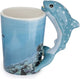 Requin-baleine - Tasse en céramique de poignée formée