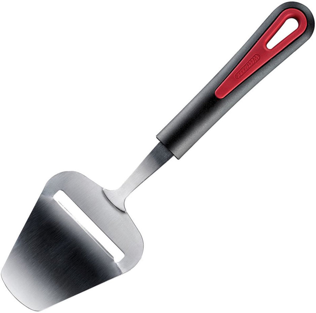 Ustensiles de cuisine Westmark - trancheuse à fromage - argent noir rouge - acier inoxydable et plastique - 24 x 7 cm - série galante