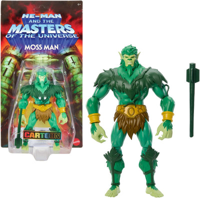 Collection de dessins animés de figurines d'action Mattel Masters of the Universe Origins : figurine d'action Moss Man 14 cm