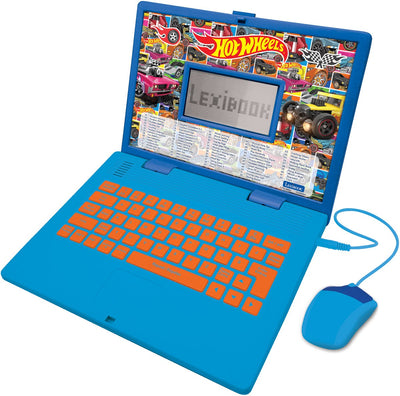 Ordinateur portable éducatif bilingue Lexibook hotwheels – 124 activités en anglais et en français