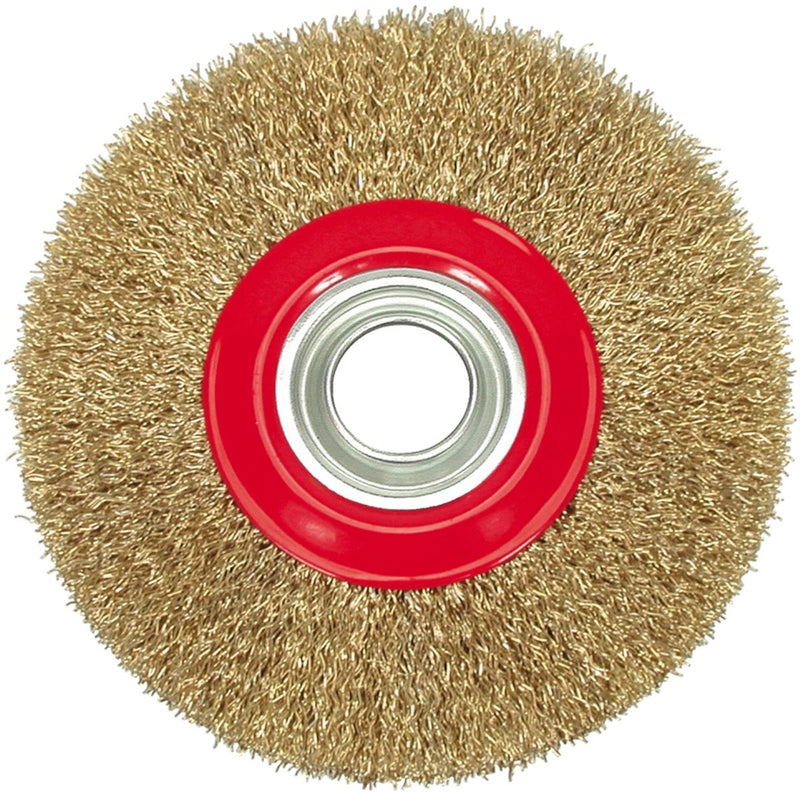 Brosse disque Vorel 200mm fil de laiton pour métal