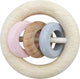 Hochet Hess avec 3 anneaux (rose naturel)