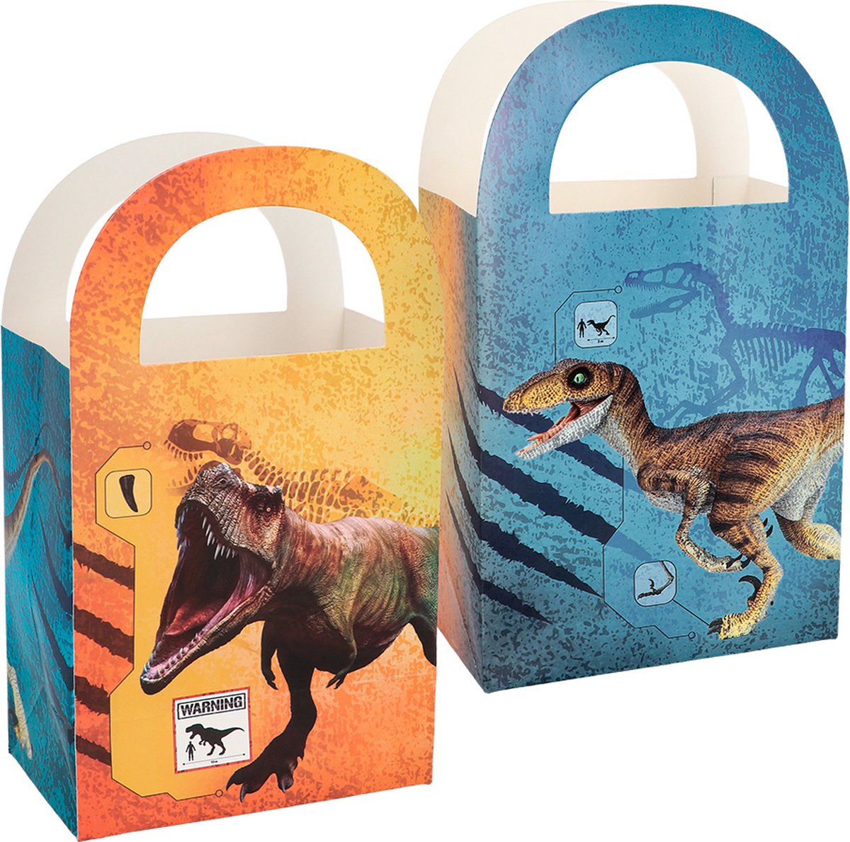 Boland - lot de 4 sacs de fête en papier t-rex - -