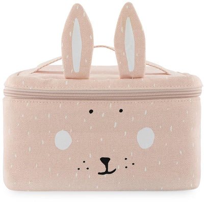 Sac à lunch Trixie - Mme. lapin - sac isotherme pour enfants - avec étiquette nominative - sac thermique pour le déjeuner - rose - lapin