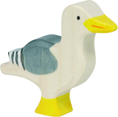 Animaux marins Holztiger - mouette - 6x2x6cm - figurine en bois - fait main