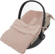Chancelière Jollein pour poussette siège auto - tricot basique - coton - 42x82cm - rose sauvage