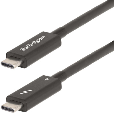 Startechcom startech.com Câble Thunderbolt 4 actif de 6 pieds (2 m), 40 Gbit/s, PD 100 W, 4k8k, certifié Intel, compatible avec Thunderbolt 3usb 3.2displayport (a40g2mb-tb4-cable) - câble USB