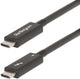Startechcom startech.com Câble Thunderbolt 4 actif de 6 pieds (2 m), 40 Gbit/s, PD 100 W, 4k8k, certifié Intel, compatible avec Thunderbolt 3usb 3.2displayport (a40g2mb-tb4-cable) - câble USB