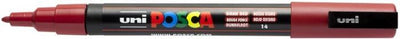 Feutre peinture Uni posca pc3m rouge foncé - pointe ronde jusqu'à 1,3 mm