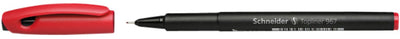 Instruments d'écriture Schneider fineliner schneider - topliner 967 - largeur de trait 0,4 mm - rouge - boîte de 10 pièces - s-9672