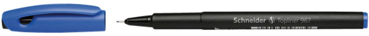 Instruments d'écriture Schneider fineliner schneider - topliner 967 - largeur de trait 0,4 mm - bleu - boîte de 10 pièces - s-9673