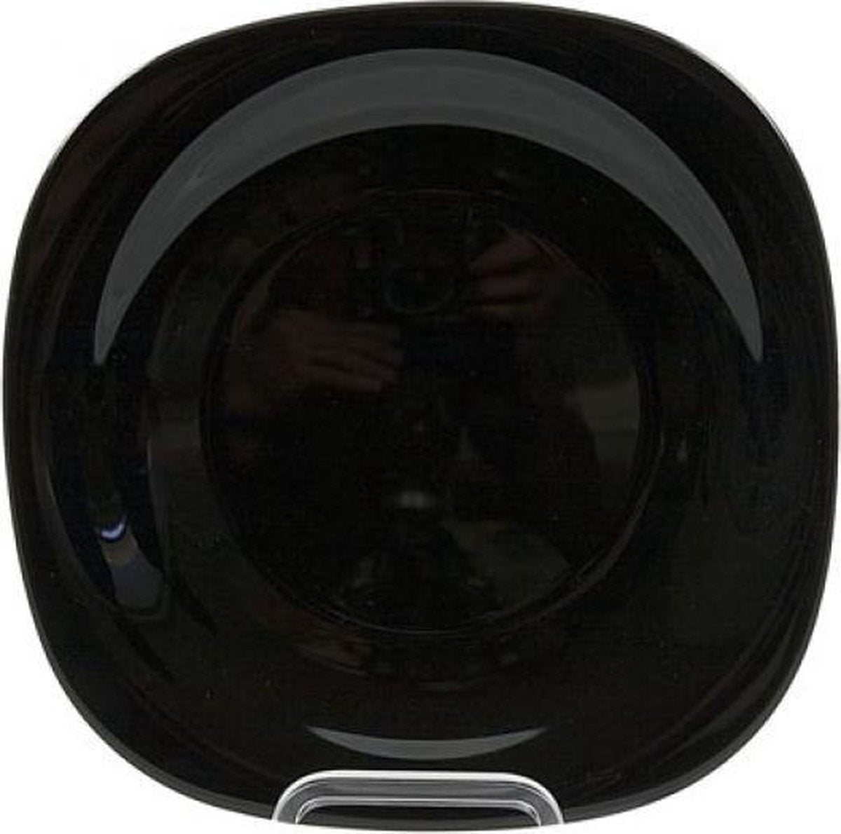 Luminarc assiette plate carine 27cm noir - verre trempé