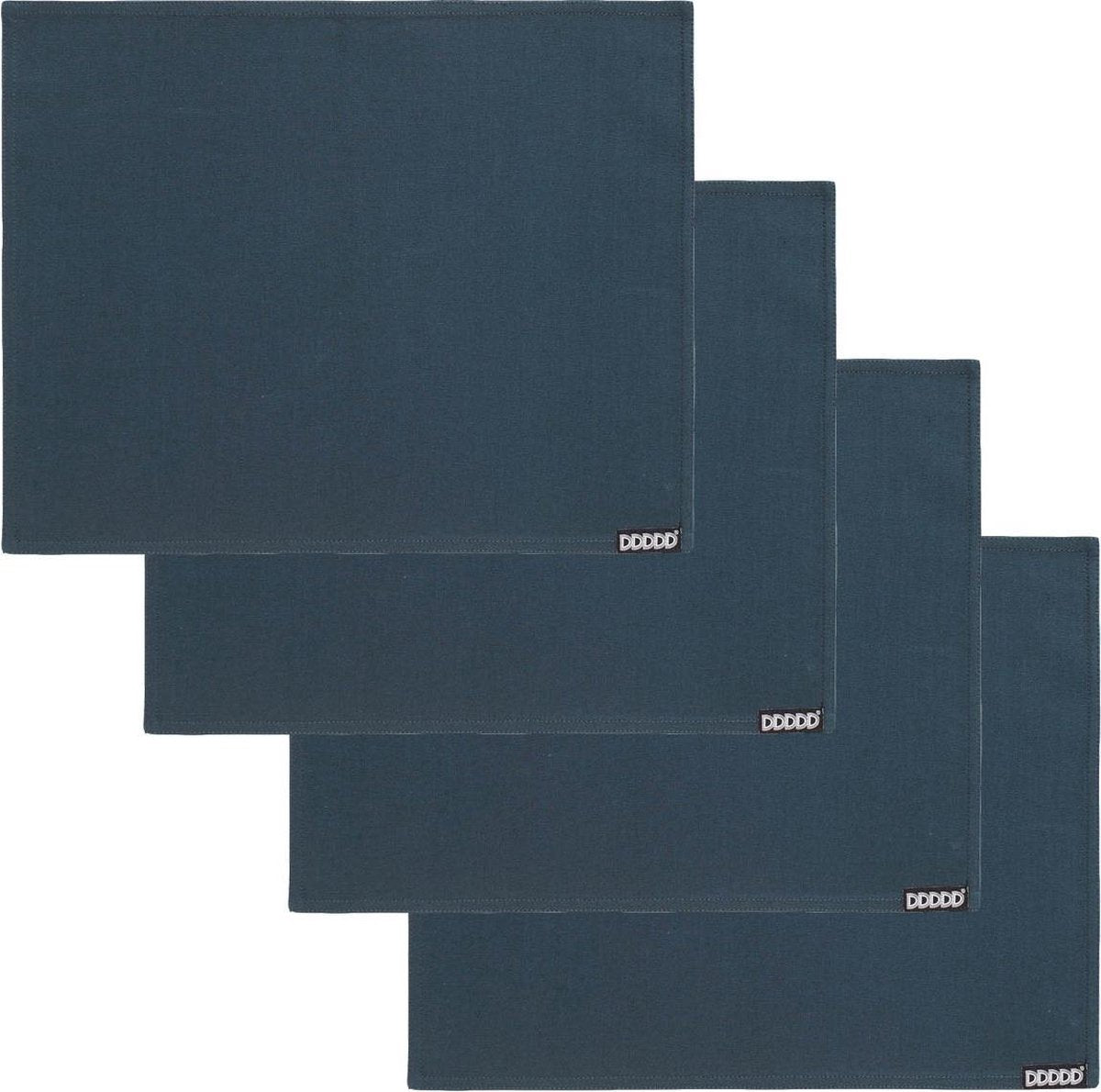 Ddddd - kit - 4x set de table - lot de 4 pièces - textiles de table de luxe - 35x45 cm - bleu