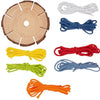 Bracelets à disque tresse en bois goki faire un ensemble d'artisanat