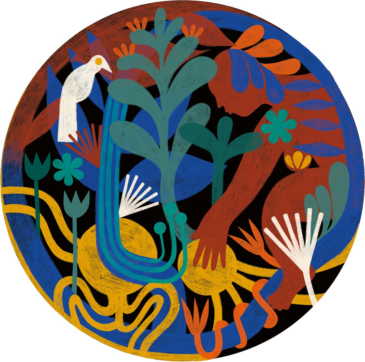 Puzzle Ravensburger Petit Soleil - Puzzle artistique 500 pièces rond.