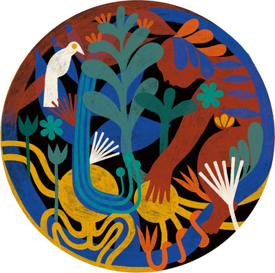 Puzzle Ravensburger Petit Soleil - Puzzle artistique 500 pièces rond.