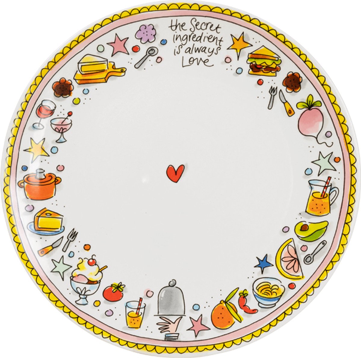 Blond Amsterdam, retrouvons-nous : assiette plate 26 cm rose