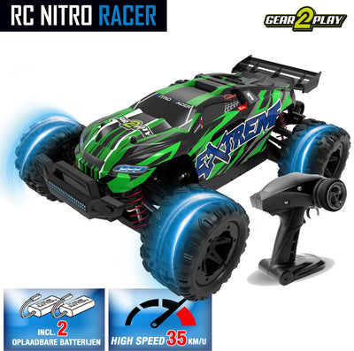 Gear2play rc nitro racer voiture à conduite ultra-rapide - 1:18