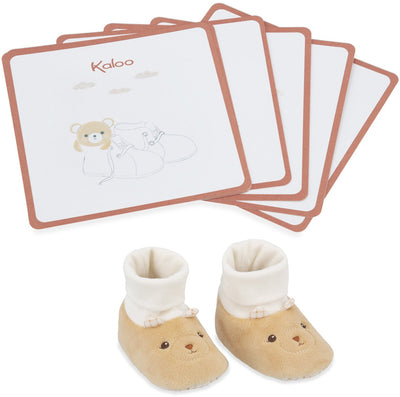 Kaloo home - coffret cadeau mes chaussons et cartes