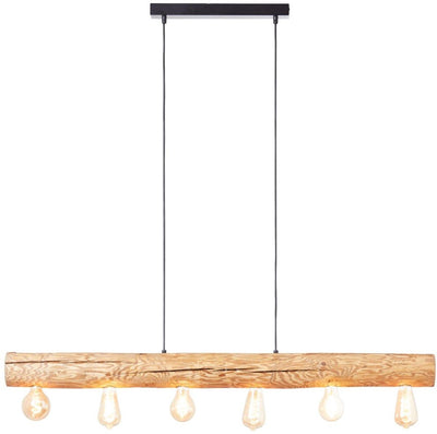 Brilliant trabo - lampe suspendue - largeur 115 cm - e27 max 6x25w - bois