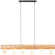Brilliant trabo - lampe suspendue - largeur 115 cm - e27 max 6x25w - bois