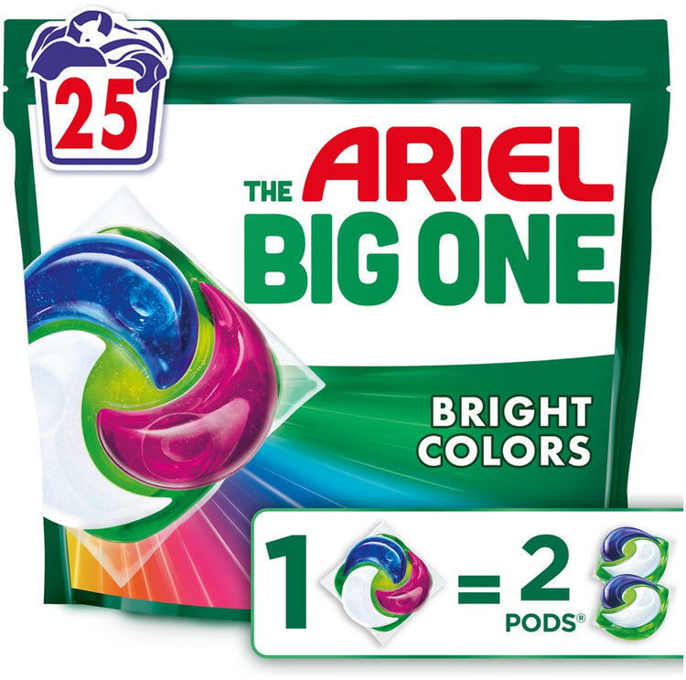 Dosettes de lessive Ariel 3en1 la grande - couleur - 25 lavages