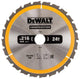 Dewalt - lame de scie circulaire - 216 mm - diamètre d'arbre 30 mm - 24 dents