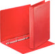 Classeur à anneaux panoramique Esselte essentials a4 - 4 anneaux - largeur de dos 44 mm - rouge