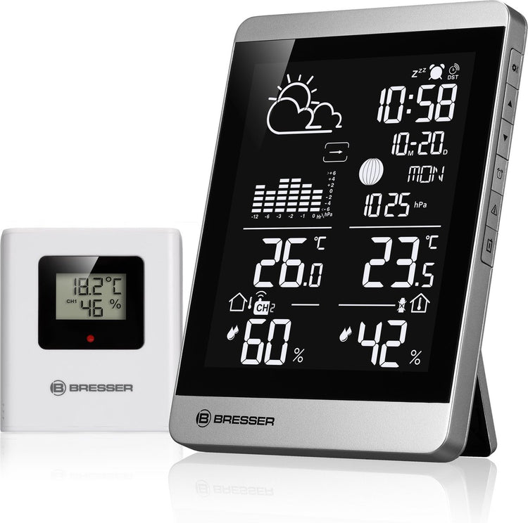 Station météo Bresser - Climatetemp ndv-neo - capteur sans fil - argent